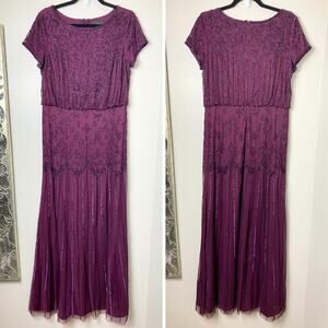 ADRIANNA PAPELL DRESS GOWN 10 MOTHER OF THE BRIDE FORMAL EVENING BRIDESMAID